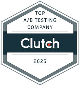Clutch Top AB Testing Company 2025 certificate