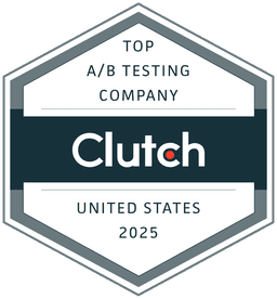 Clutch Top A/B Testing Company US 2025 certificate