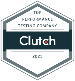 Clutch Top Performance Testing Company 2025 certificate