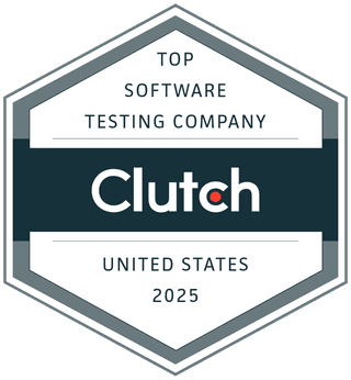 Clutch Top Software Testing Company US 2025 certificate
