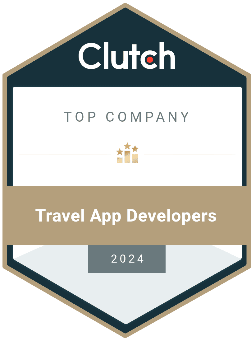 Clutch Travel App Developers 2024 certificate