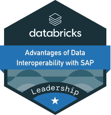 Databricks - Advantages of Data Interoperability with SAP certificate