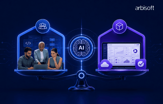 Hiring an AI dev firm vs buying a platform, and when each one fits blog image