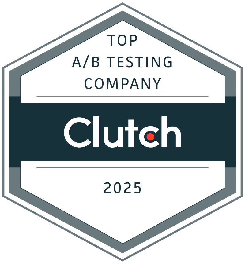 Clutch Top AB Testing Company 2025 certificate