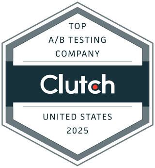 Clutch Top A/B Testing Company US 2025 certificate